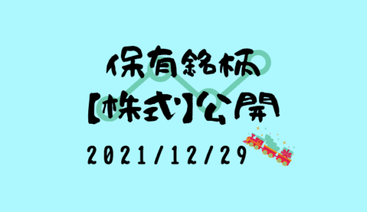 【2021年12月】日本株・外国株の保有銘柄および損益公開！