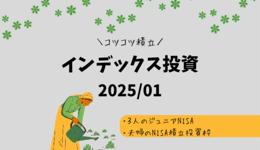 【2025年1月】ジュニアNISA・新NISAの運用実績報告【インデックス投資】