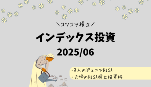 【2025年6月】ジュニアNISA・新NISAの運用実績報告【インデックス投資】